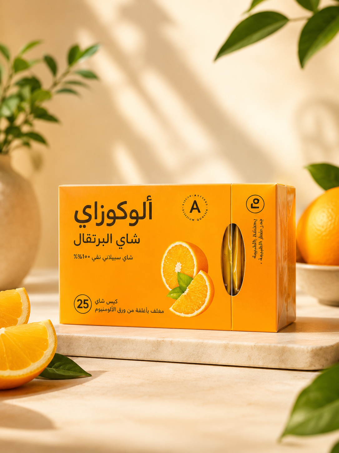 Orange Tea – Premium Ceylon Tea Bags (25 Count)